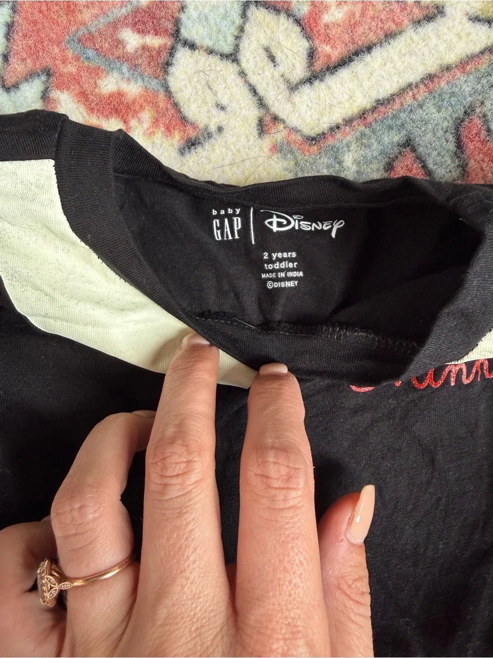 GAP baby Disney Black and White Toddler Top
